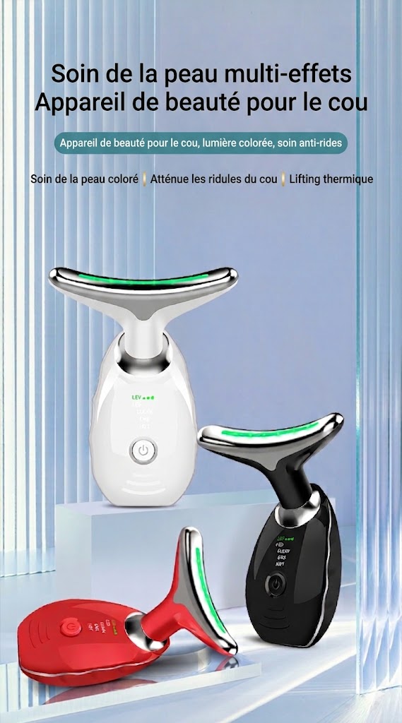 Lift & Glow Pro — Appareil Lifting EMS & LED Visage et Cou
