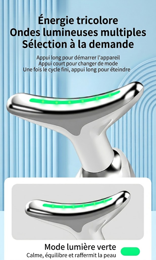 Lift & Glow Pro — Appareil Lifting EMS & LED Visage et Cou