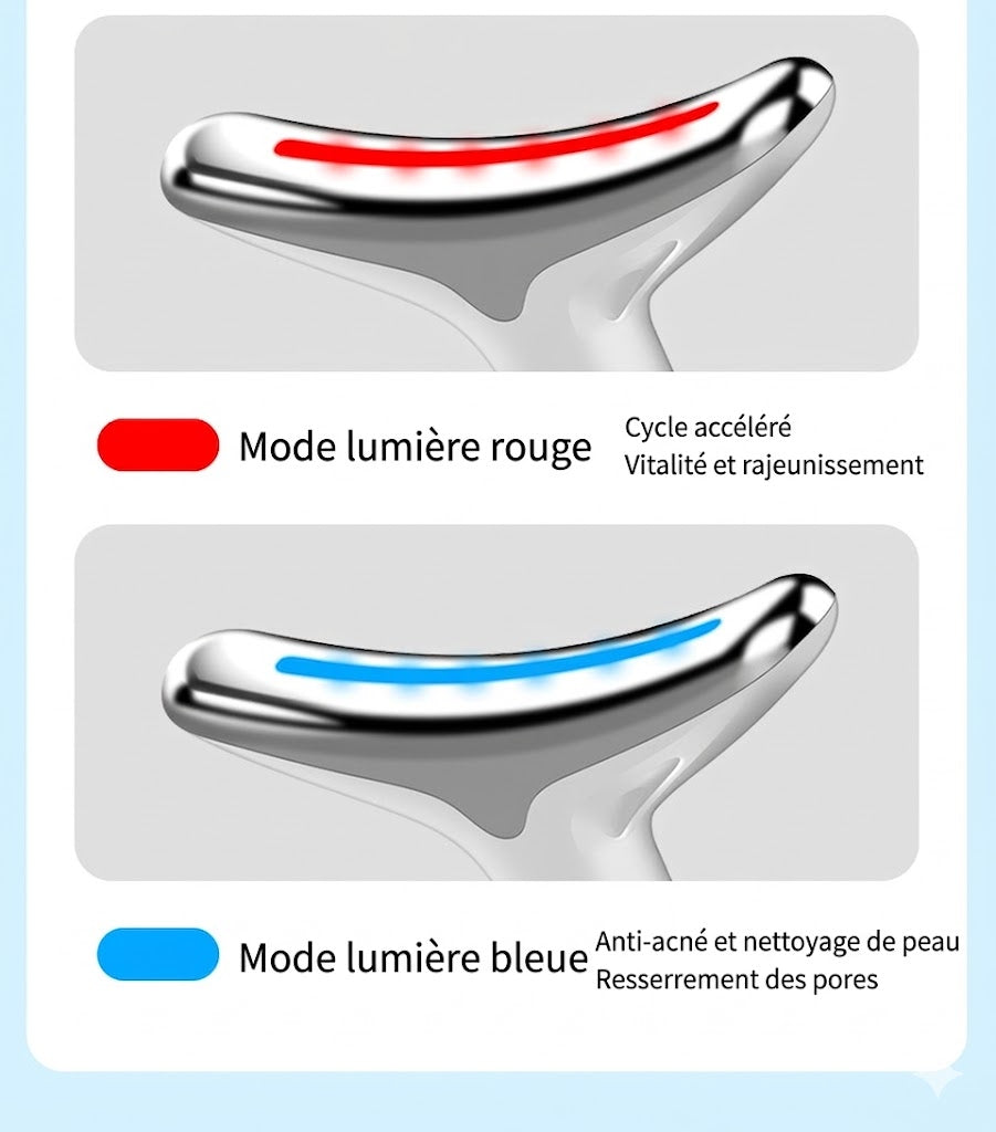 Lift & Glow Pro — Appareil Lifting EMS & LED Visage et Cou